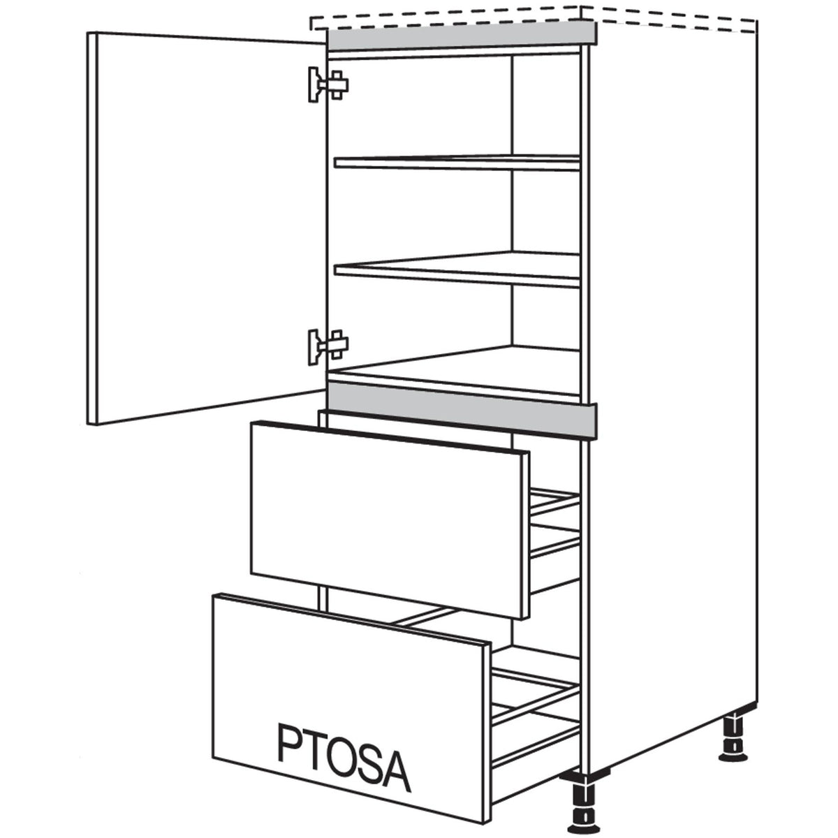nobilia Highboard LH2A50 42776