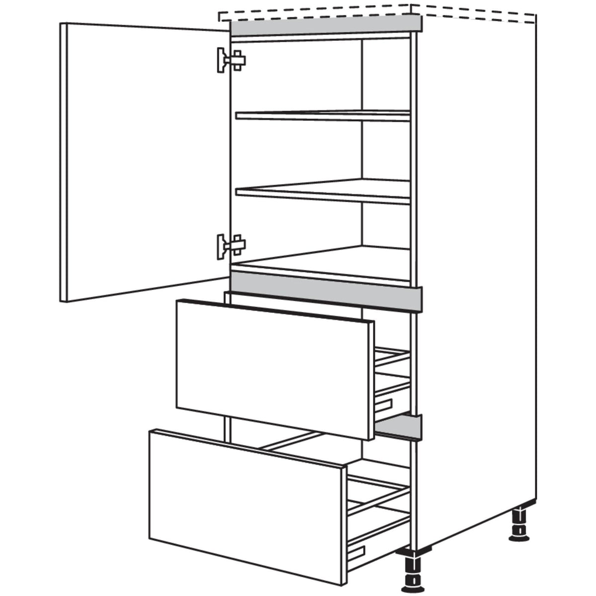 Nobilia Highboard NH2A40 42783