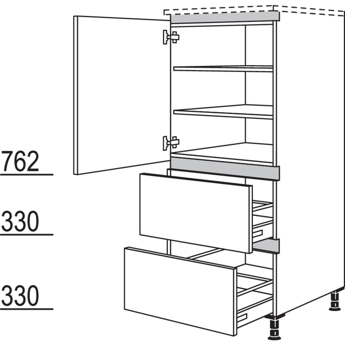 Nobilia Highboard NH2A50 42772