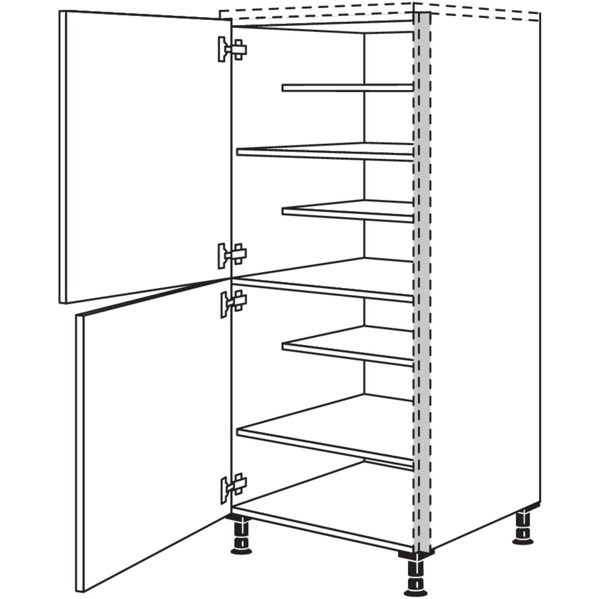 Nobilia Highboard Schuhschrank NHSWS40 138