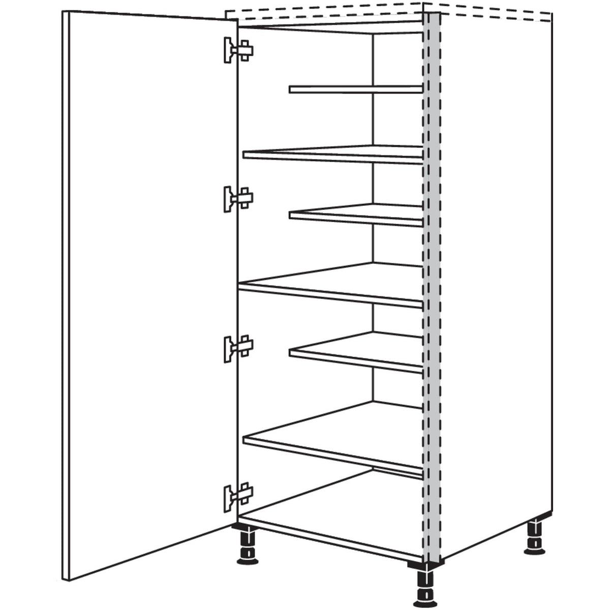 nobilia Highboard Schuhschrank NHSWSF40 56707