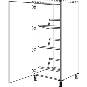 nobilia Highboard fuer Getraenkekisten HGTKF60 21551