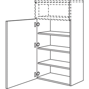 Nobilia Highboard fuer Regaleinsatz Case HBBC60-130 67958