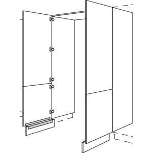 Nobilia Hochschrank-Durchgangstuer HDWDT80-2 56647