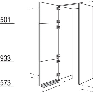 Nobilia Hochschrank-Durchgangstuer HWDT60-1 56621