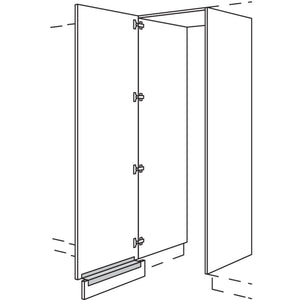 nobilia Hochschrank-Durchgangstuer HWDTF60-1 56601