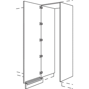 nobilia Hochschrank-Durchgangstuer HWDTF60-3 56692