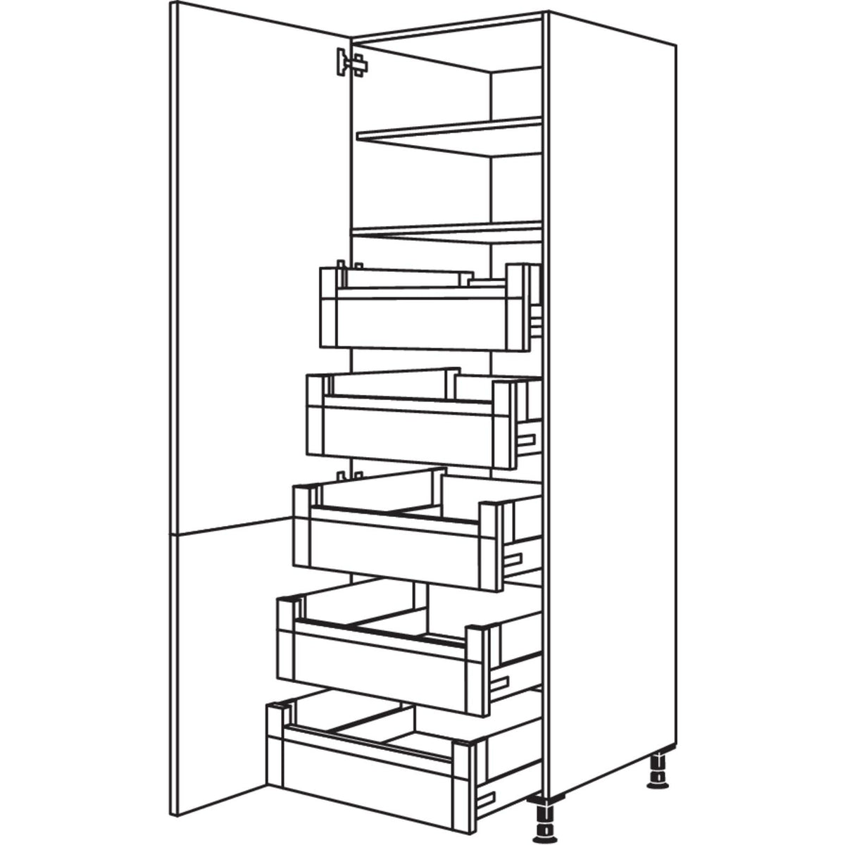 Nobilia Hochschrank HDI60-2 35049