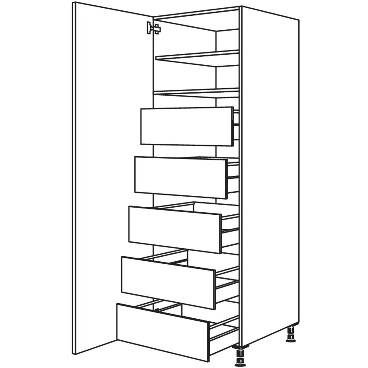 nobilia Hochschrank HDI50-1 24053