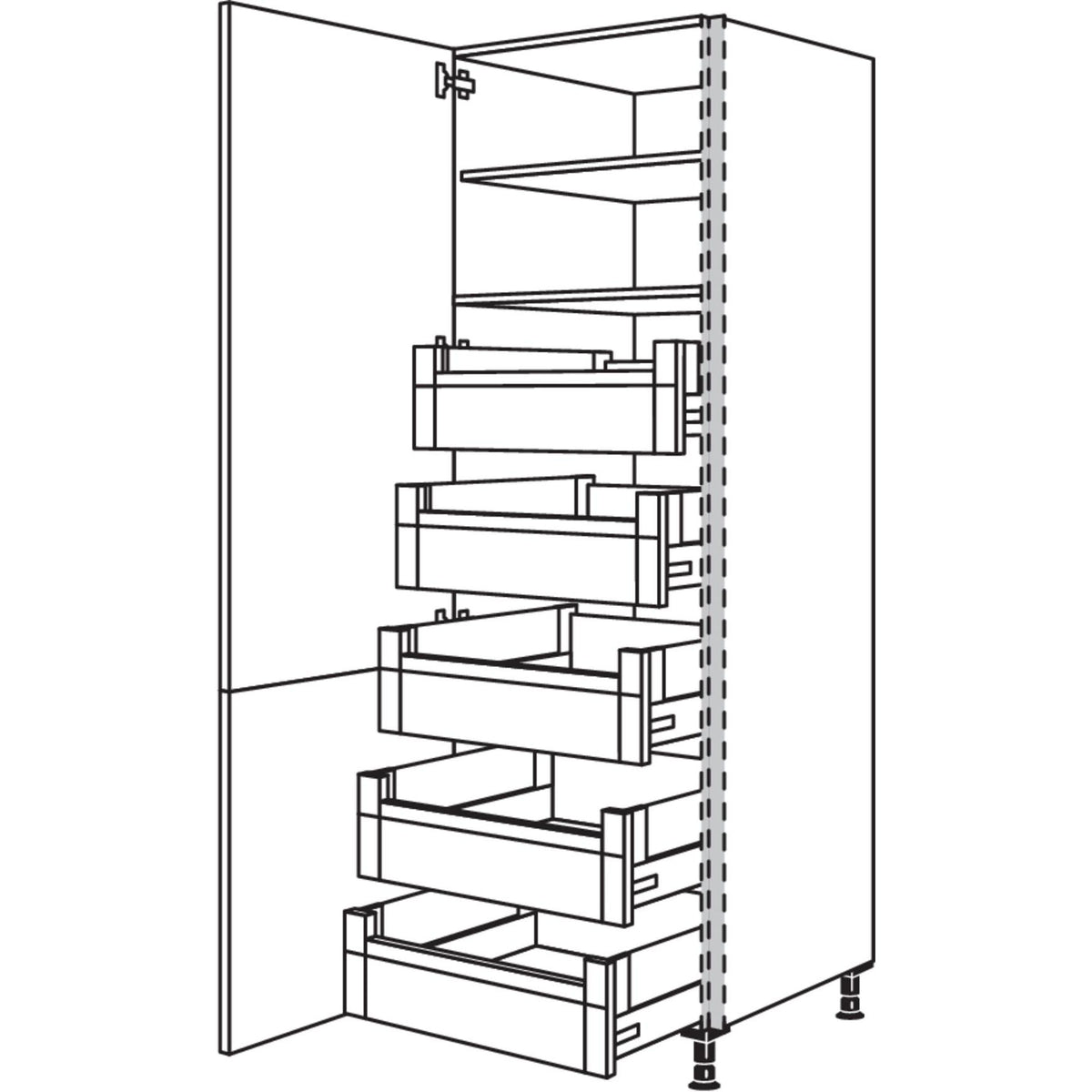 Nobilia Hochschrank NHSI50-2 36179