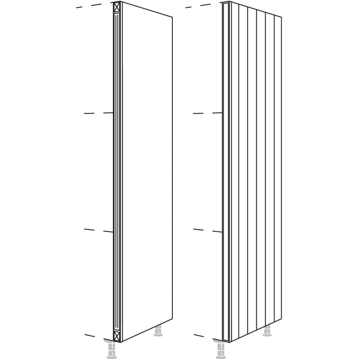Nobilia Hochschrank-Pilaster- fuer Hochschraenke- Hoehe 3 HPI-3 44711