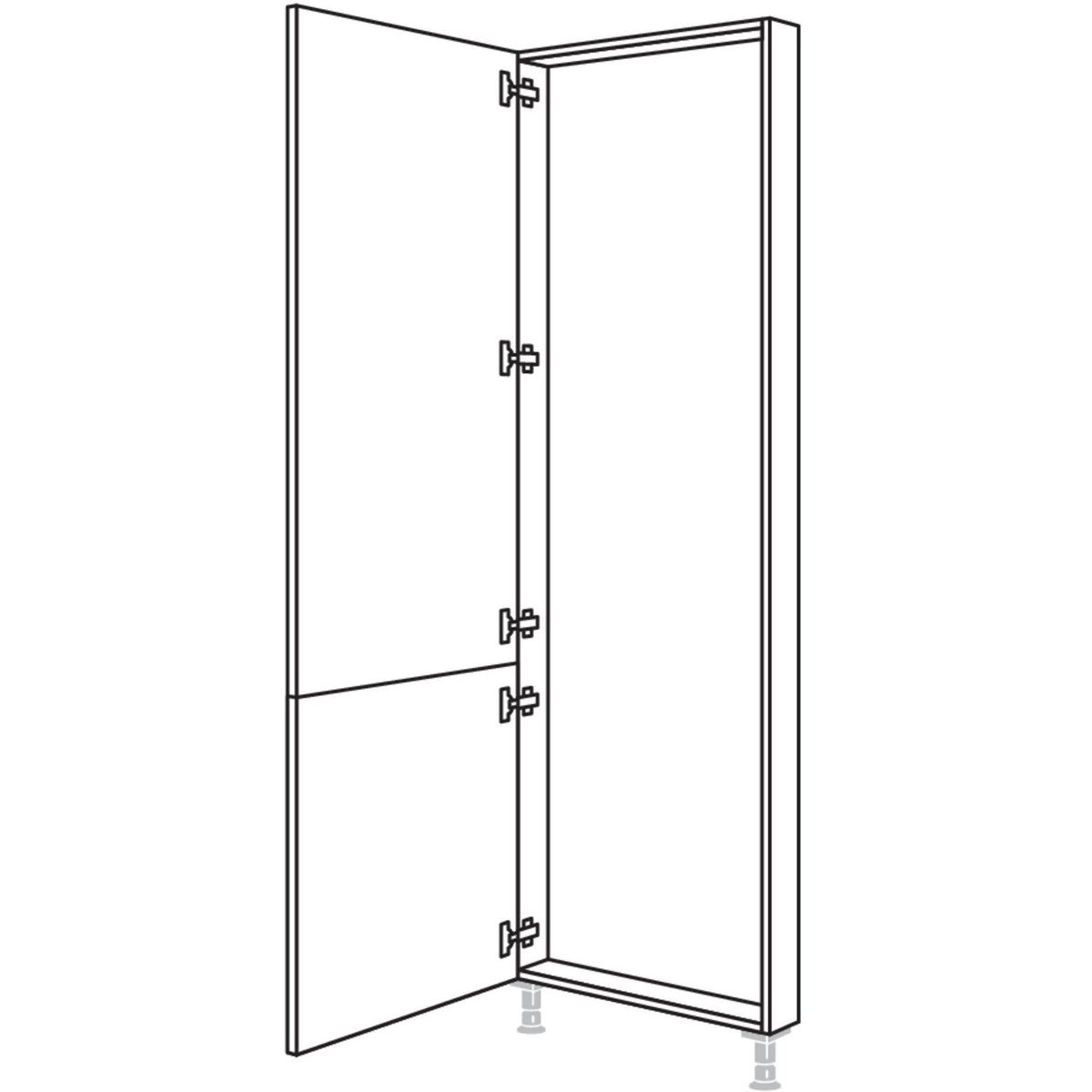 Nobilia Hochschrank-Rahmenteil HRTD40-2 30444