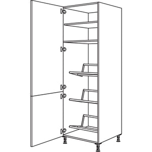 Nobilia Hochschrank fuer Getraenkekisten HDGTK60-2 35077
