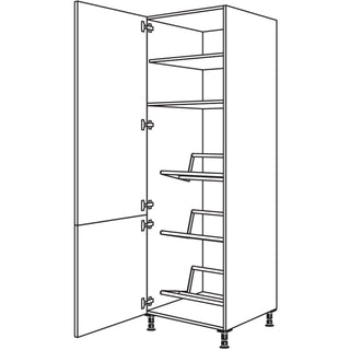 nobilia Hochschrank für Getränkekisten HDGTK60-3 60 cm - Look | 099