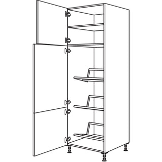 nobilia tall cabinet for beverage crates HGTK60-2 60 cm - Look | 099