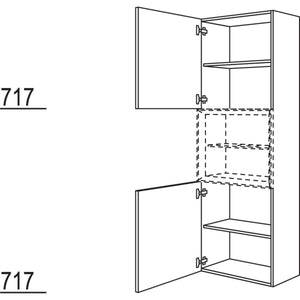 Nobilia Hochschrank fuer Regaleinsatz Case HBDCM40-202 67982