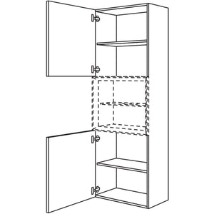 Nobilia Hochschrank fuer Regaleinsatz Case HBDCM60-202 67985