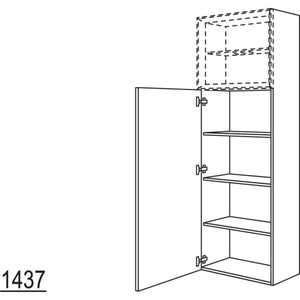 Nobilia Hochschrank fuer Regaleinsatz Case HBDCO50-202 67990