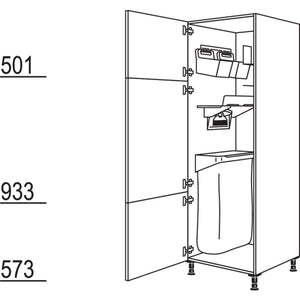 Nobilia Hochschrank mit Ordnungssystem Laundry-Area HOS50-1 24039
