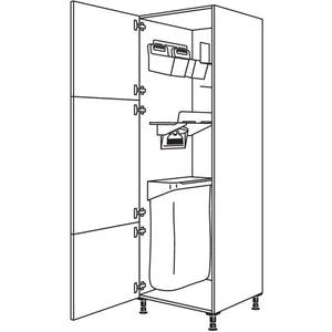 Nobilia Hochschrank mit Ordnungssystem Laundry-Area HOS60-3 43040