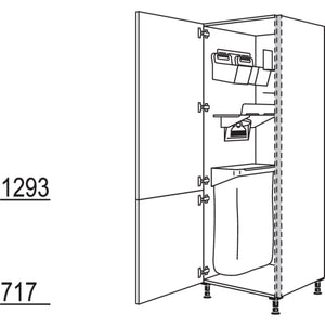 Nobilia Hochschrank mit Ordnungssystem Laundry-Area NHSOS60-1 21174