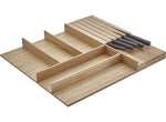 nobilia Holz-Besteckeinsatz Eiche mit Messerblock BE-M120E 12403