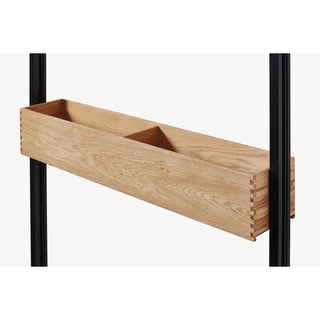 nobilia caisse en bois haute pour système d'étagères Stollen 150 mm de haut RSHK60-H 60 cm - Noir | 010