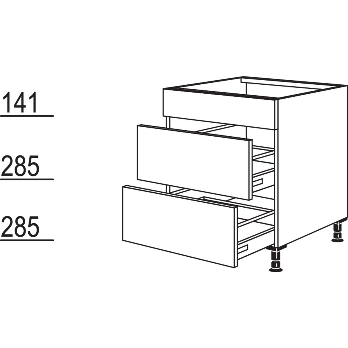 Nobilia Kochstellenschrank KA60 22340