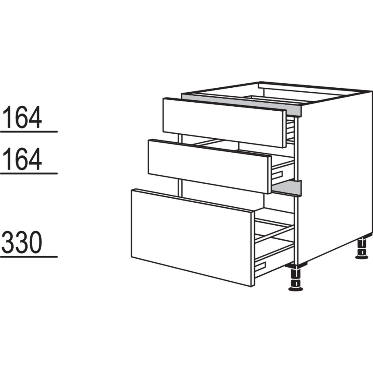 Nobilia Kochstellenschrank NK2SA60 52346