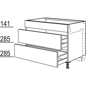 nobilia Kochstellenschrank fuer Kochfeldabzug KM2A60 22370