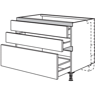 nobilia Mueble para placa de cocción para extractor de placa de cocción panorámico con motor vertical NKMP2SA100 100 cm - Focus | 312