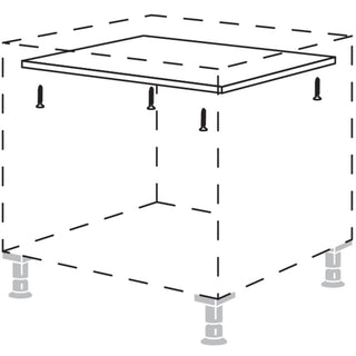 nobilia estante de construcción para aislamiento térmico, 16 mm de espesor KKB45 41,6 cm