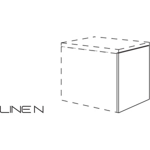 Nobilia LINE N-Abschlusswange fuer Badezimmer-Unterschrank in Korpushoehe NBUW10-55 10788