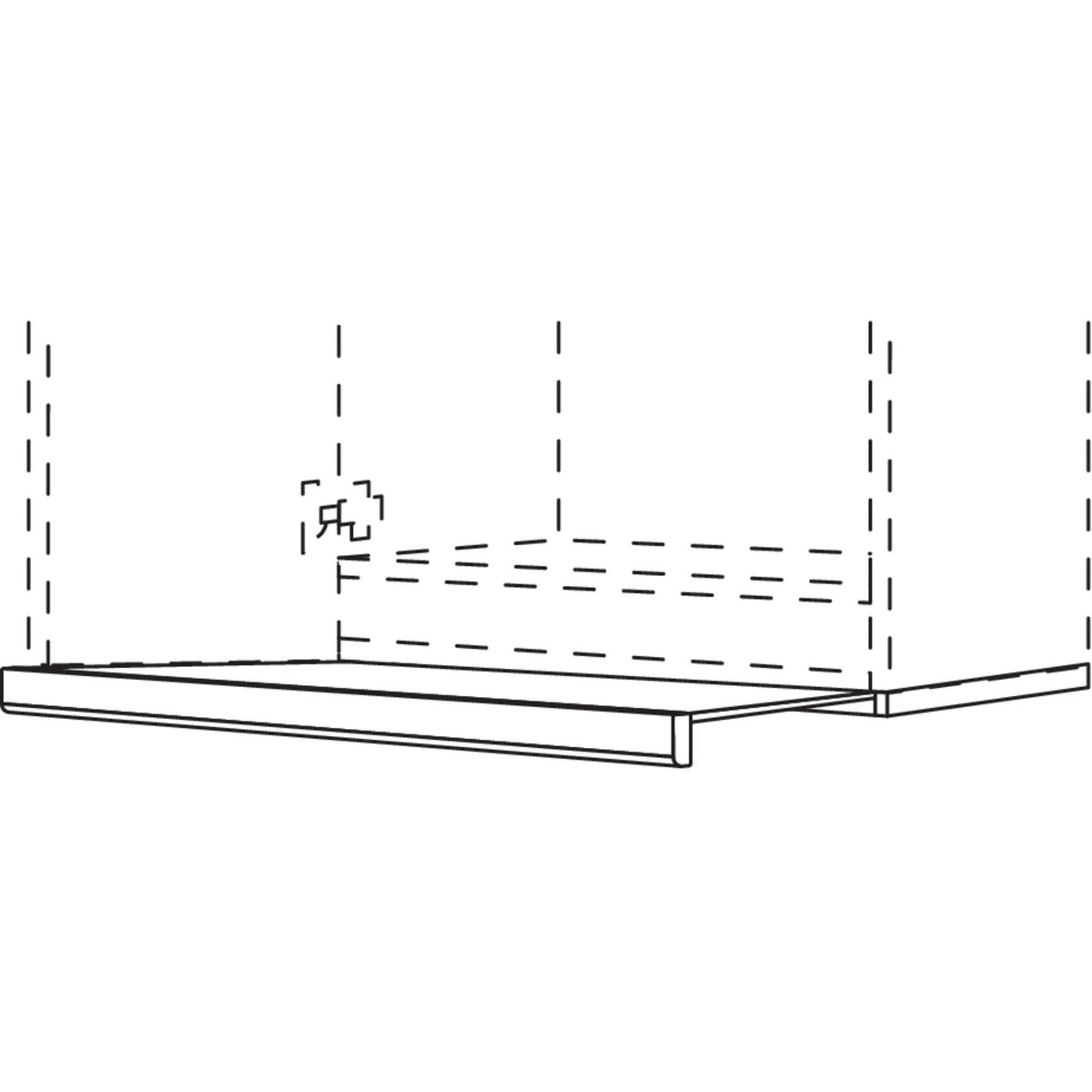 Nobilia Lichtblende LB fuer Flachschirm-Dunstabzugshauben LBDA60 9623