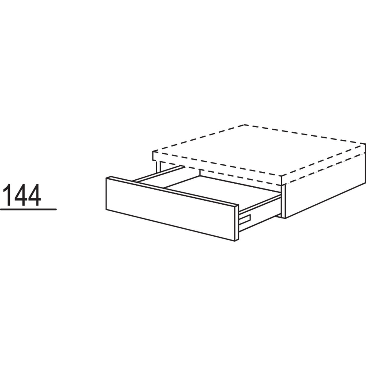 Nobilia Maxi-Aufsatzschubkasten SKA60 22183