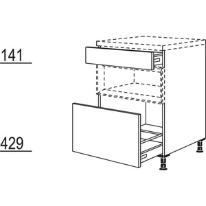 Nobilia Maxi-Auszugschrank fuer Regaleinsatz Case USAC100-M 23057