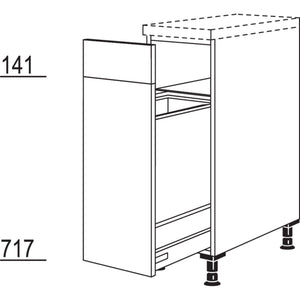 Nobilia Maxi-Auszugschrank mit Wertstoffsammler UAWS30-M 42138