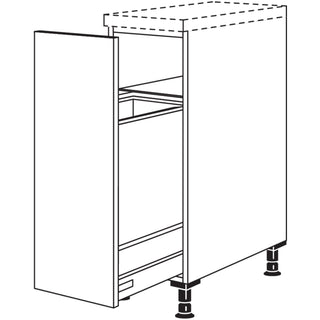 nobilia Maxi-Auszugschrank mit Wertstoffsammler UDAWS30-M 30 cm - Look | 099