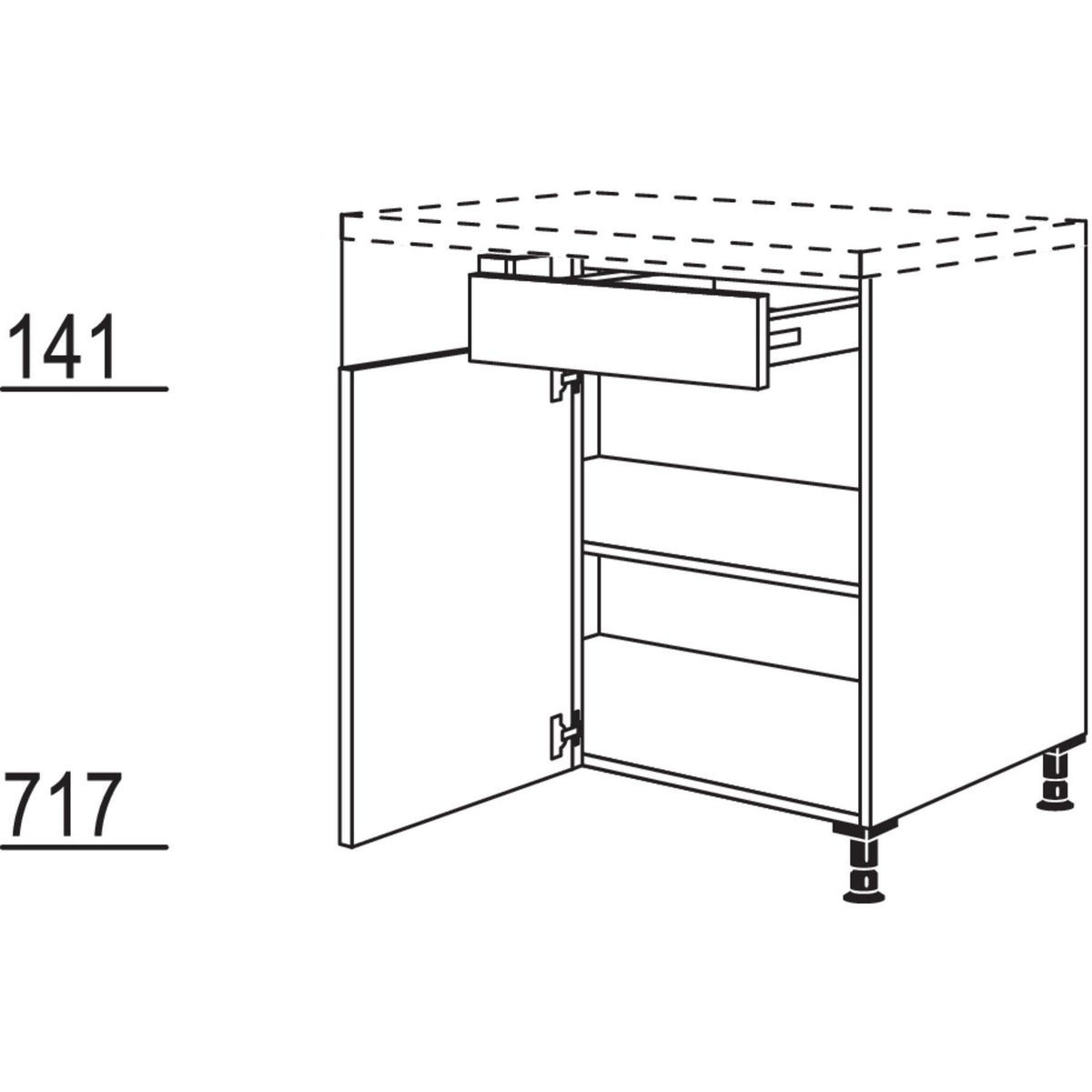 Nobilia Maxi-Eckschrank UE100-60-M 41099
