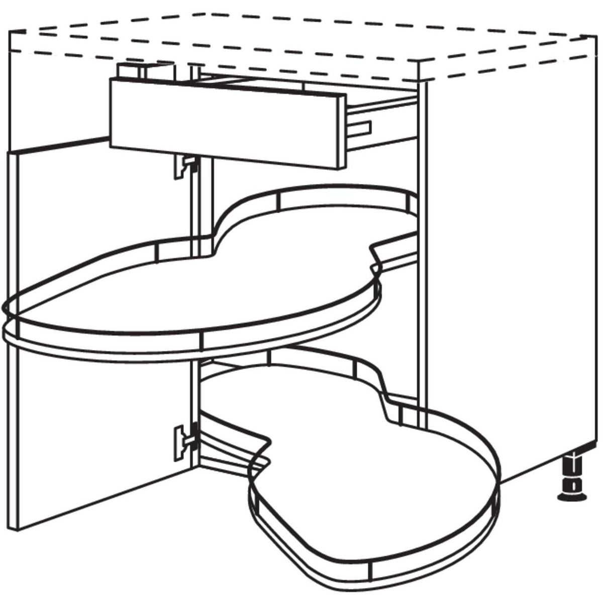 Nobilia Maxi-Eckschrank mit Schwenkauszug UESA100-50-M 44191