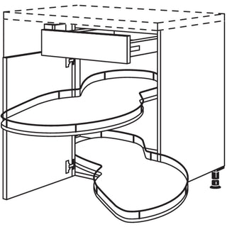 nobilia Maxi-Eckschrank mit Schwenkauszug UESA100-50-M - Look | 099
