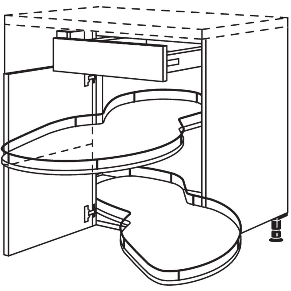 Nobilia Maxi-Eckschrank mit Schwenkauszug UEVSA100-50-M 56191