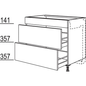 nobilia Maxi-Kochstellenschrank fuer Kochfeldabzug KM2A60-M 42655