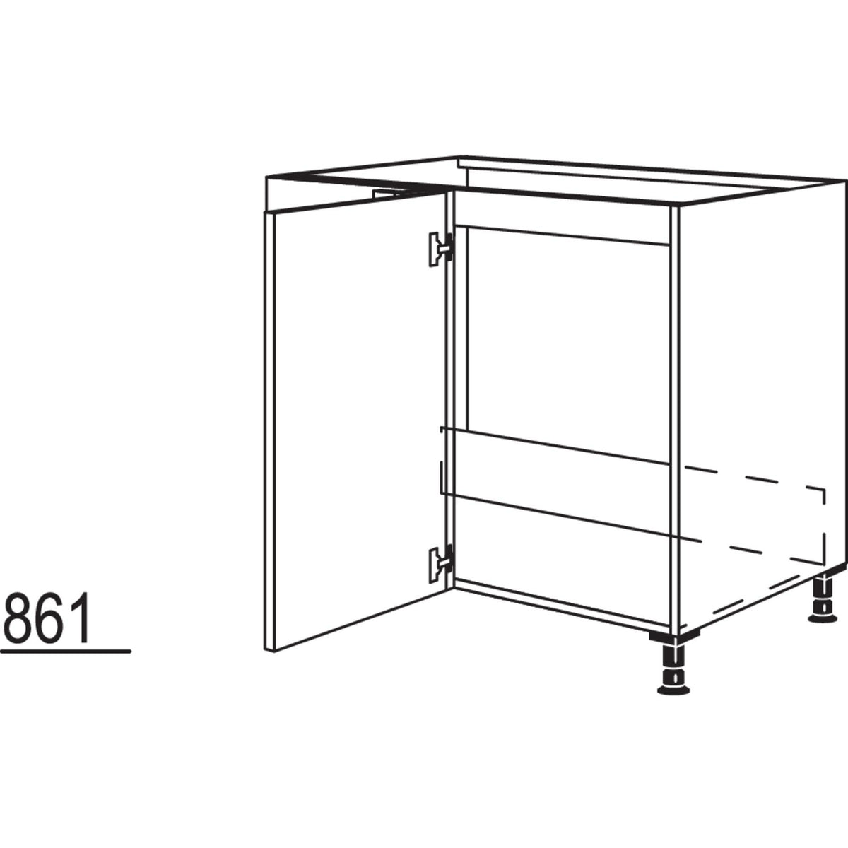 Nobilia Maxi-Spuelen-Eckschrank SPUED90-40-M 41153