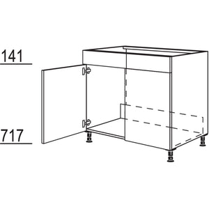 Nobilia Maxi-Spuelenschrank SPU90-M 41161