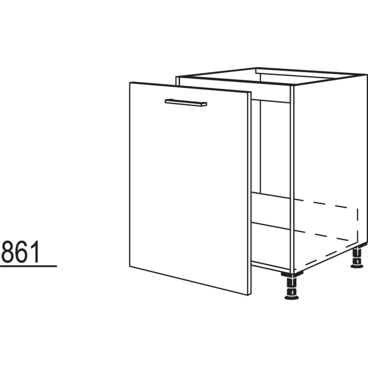 Nobilia Maxi-Spuelenschrank SPUAD60-M 41199