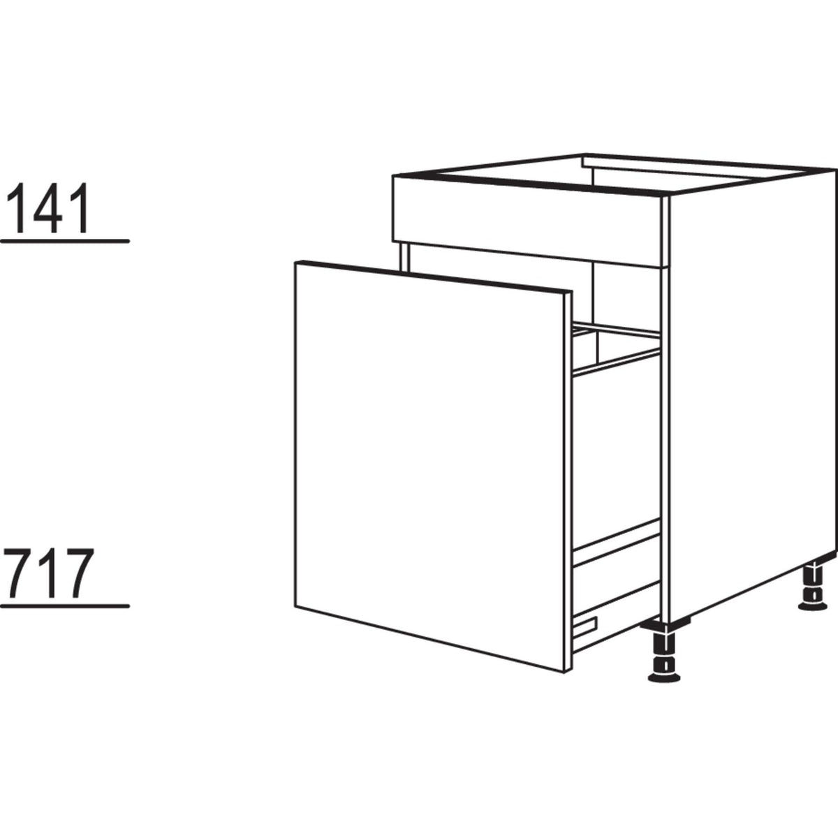 Nobilia Maxi-Spuelenschrank Separato-M SPUA-ASM60-M 41276