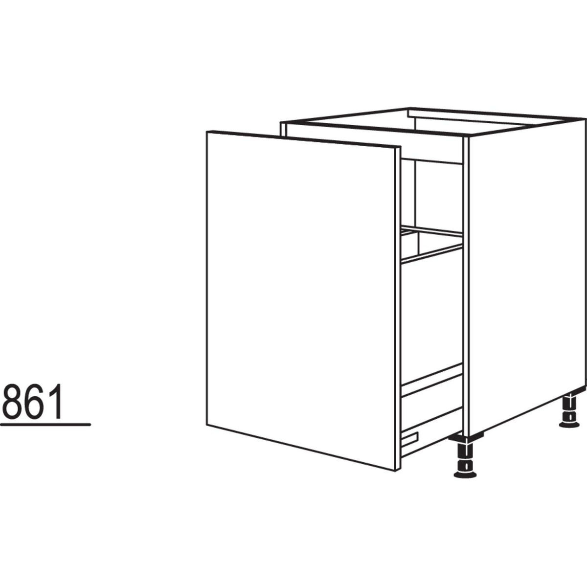 Nobilia Maxi-Spuelenschrank Separato-M SPUDA-ASM60-M 41279