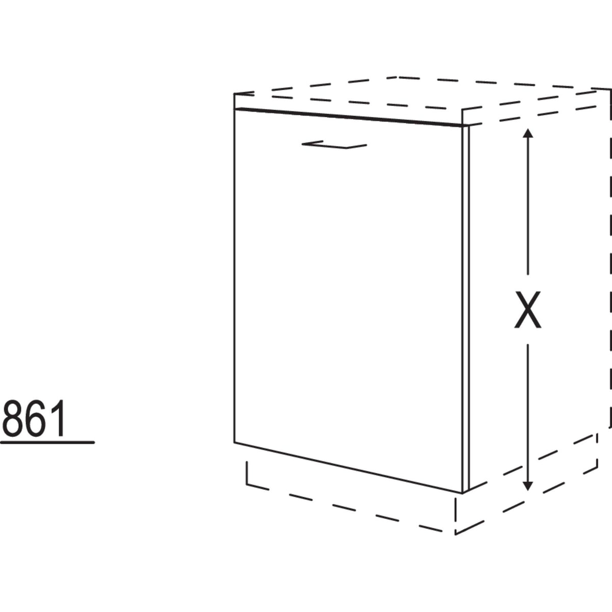 Nobilia Maxi-Tuerfront GSBD60-I-M 41866