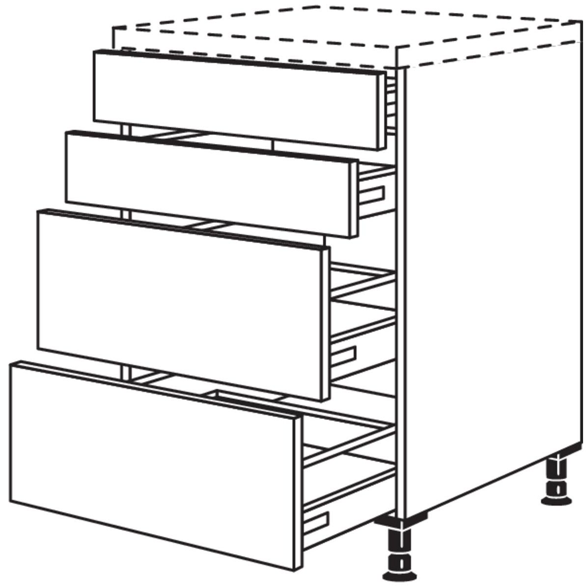 Nobilia Maxi-Unterschrank U2S2A80-M 21482